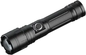 Outdoor Mini Flashlight Telescopic Zoom Rechargeable Led Chrome Light for Hiking