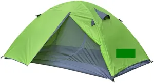 Outdoor Tent Camping Tent Lightweight 2 Person Backpacking Tent Double Layer Portable Handbag for Hiking Travelling Tents Outdoor (Color : Green) (Color : Green)