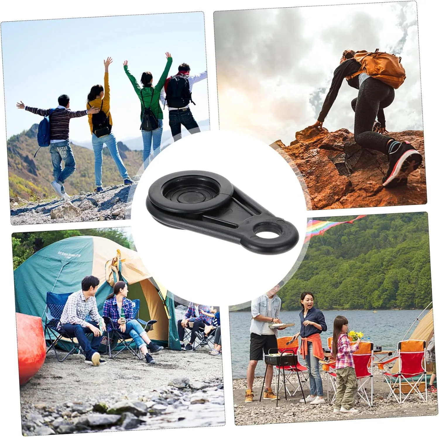 Outdoor Tent Tarp Shelter Clips Pcs Plastic Clamp Grabbers for Camping Tarp Awning Trap