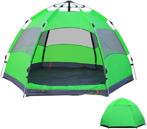 Outdoor UV Lightweight Tent for 5-8 Man, Portable Pop-Up Beach Tent Anti UV Quick Set up for Hiking Camping Outdoor Instant 4 Season Sun Shelter