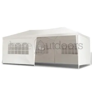 Outdoor Wedding Gazebo Tent 3m x 6m White