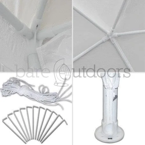 Outdoor Wedding Gazebo Tent 3m x 6m White