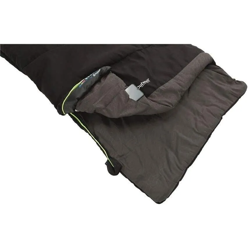 Outwell Celebration Luxury Single Sleeping Bag - Black - 2 Season
