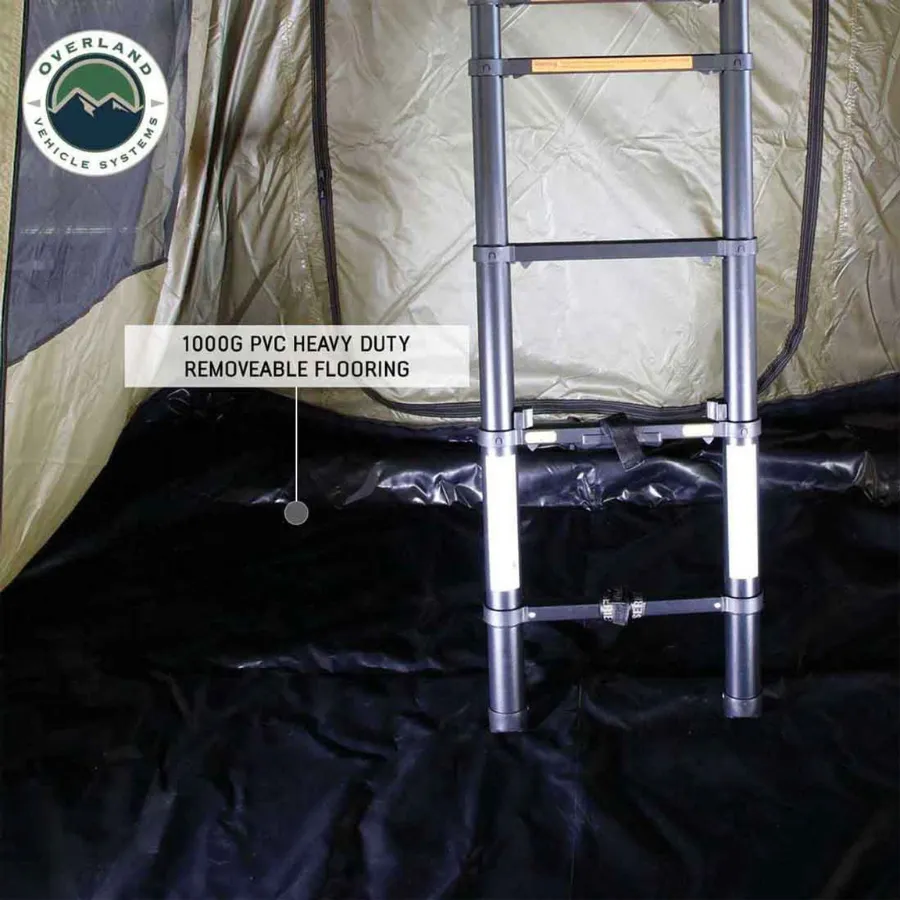 OVS HD Nomadic 4 Roof Top Tent Annex Green Base With Black Floor & Travel Cover