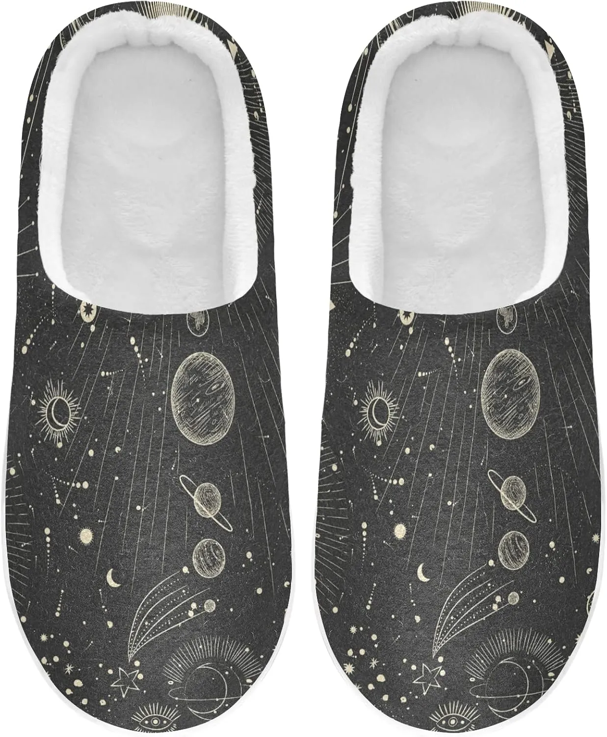 Oyihfvs Unisex Memory Foam Warm Slippers Comfort Soft Casual Shoes for Indoor Outdoor S-XXXL