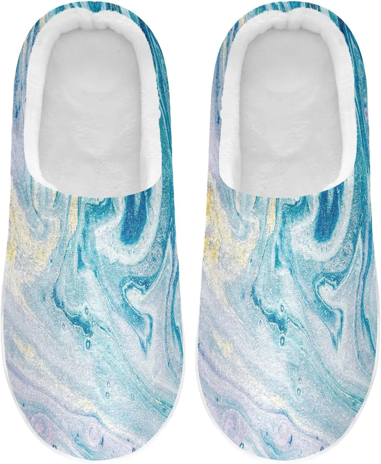 Oyihfvs Unisex Memory Foam Warm Slippers Comfort Soft Casual Shoes for Indoor Outdoor S-XXXL