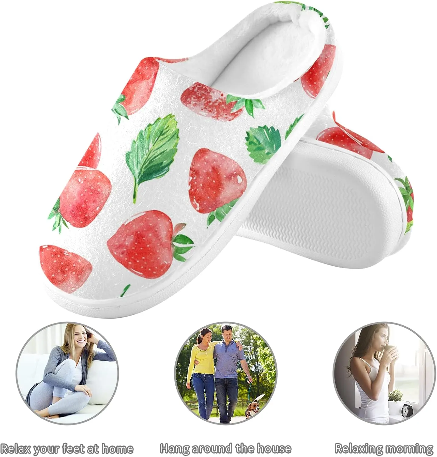 Oyihfvs Unisex Memory Foam Warm Slippers Comfort Soft Casual Shoes for Indoor Outdoor S-XXXL