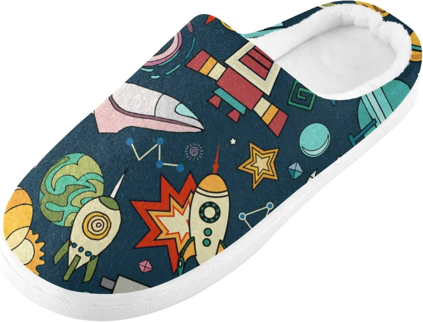 Oyihfvs Unisex Memory Foam Warm Slippers Comfort Soft Casual Shoes for Indoor Outdoor S-XXXL