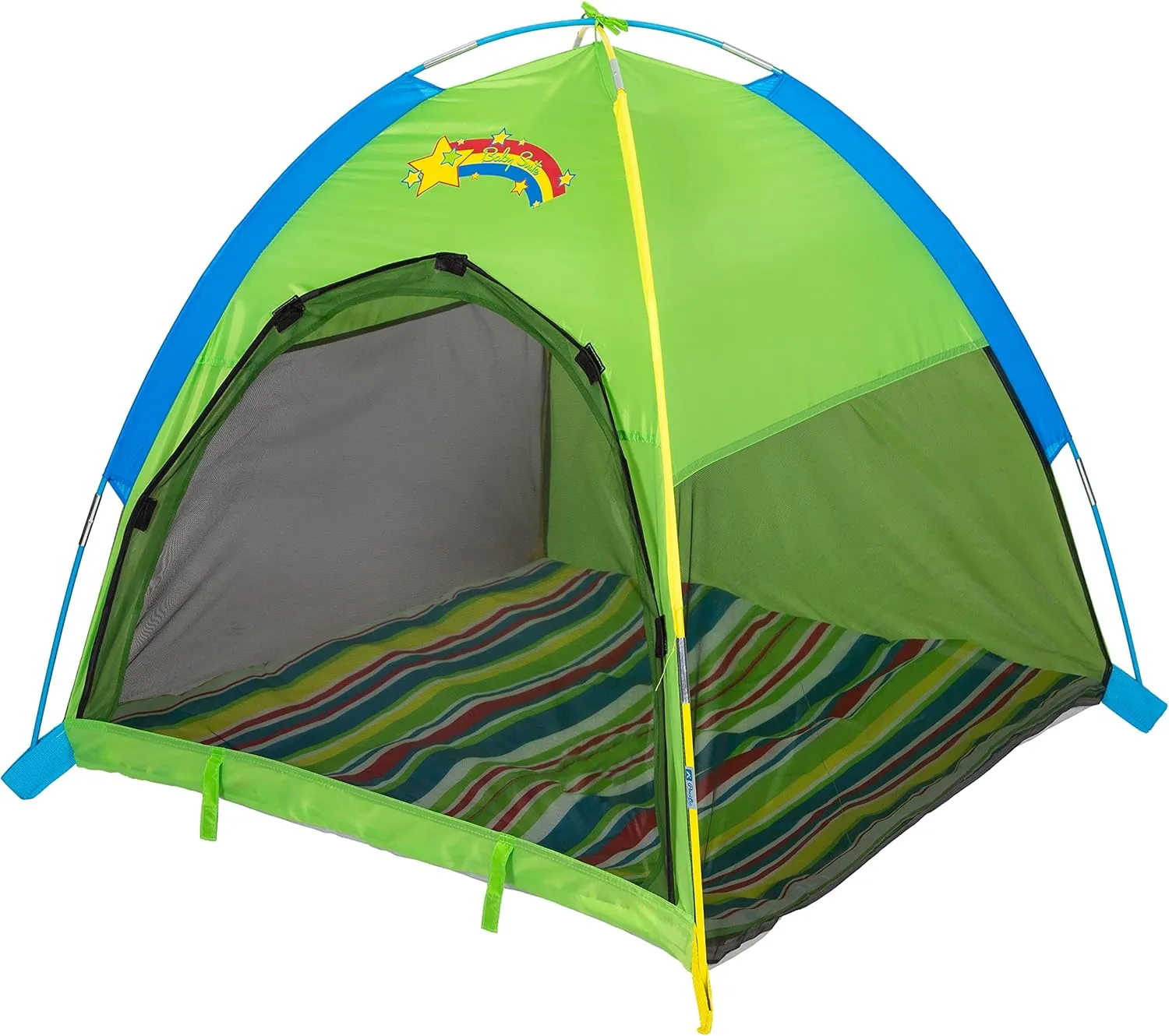 Pacific Play Tents Lil Nursery - Portable Play Tent and Sun Shelter for Infants and Toddler, Green/Blue