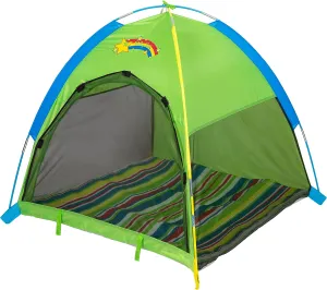 Pacific Play Tents Lil Nursery - Portable Play Tent and Sun Shelter for Infants and Toddler, Green/Blue