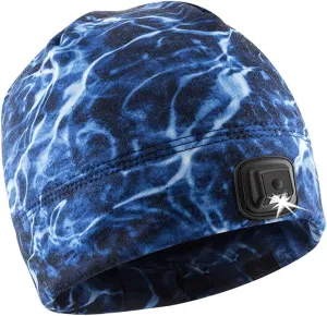 Panther Vision LED Hat Light - POWERCAP 3.0 USB Rechargeable LED Beanie - Light Up Hat with Ultra Bright LEDs and IPX4 Water Resistance Gifts for Dad Father Husband Warm Knitted Cap 150 Lumens