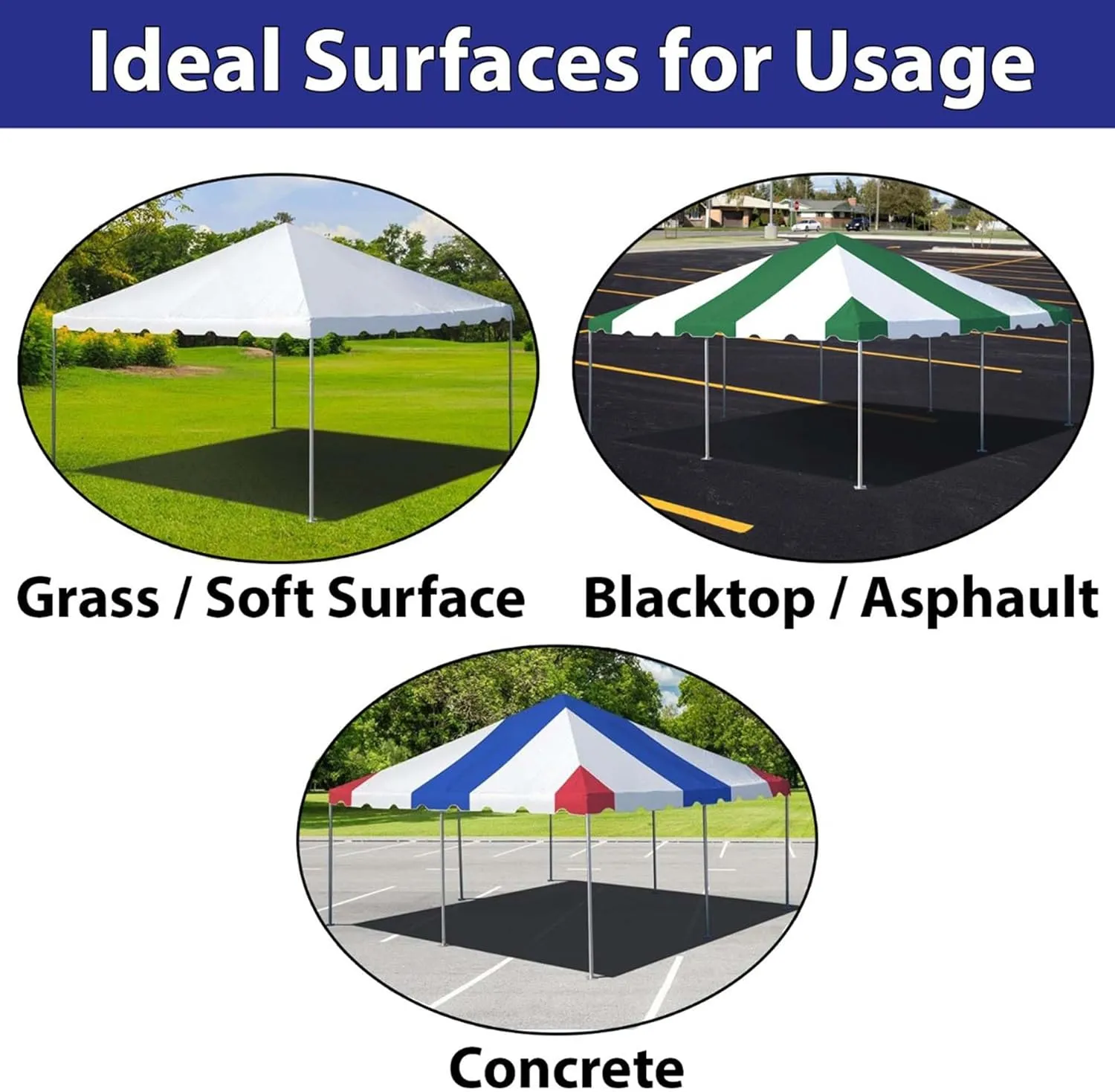 Party Tents Direct 20'x20' Weekender West Coast Tent Frame Party Tent with Sidewalls (White) - Tents for Parties, Weddings, Birthdays, Banquets, Fiestas, Workshop, Outdoor Event