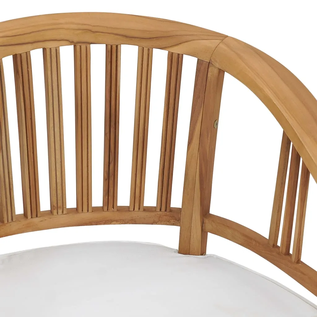 Patio Chairs 2 Pcs Patio Dining Chair with Cushions Solid Wood Teak