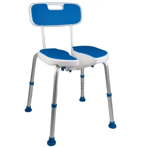 PCP Padded Bath Seat with Backrest And Cutout