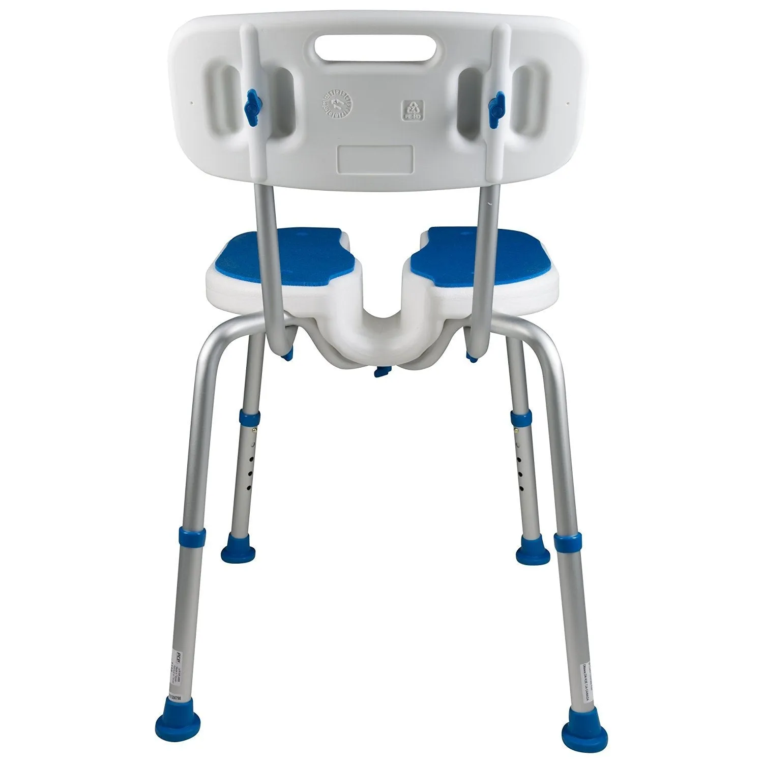PCP Padded Bath Seat with Backrest And Cutout