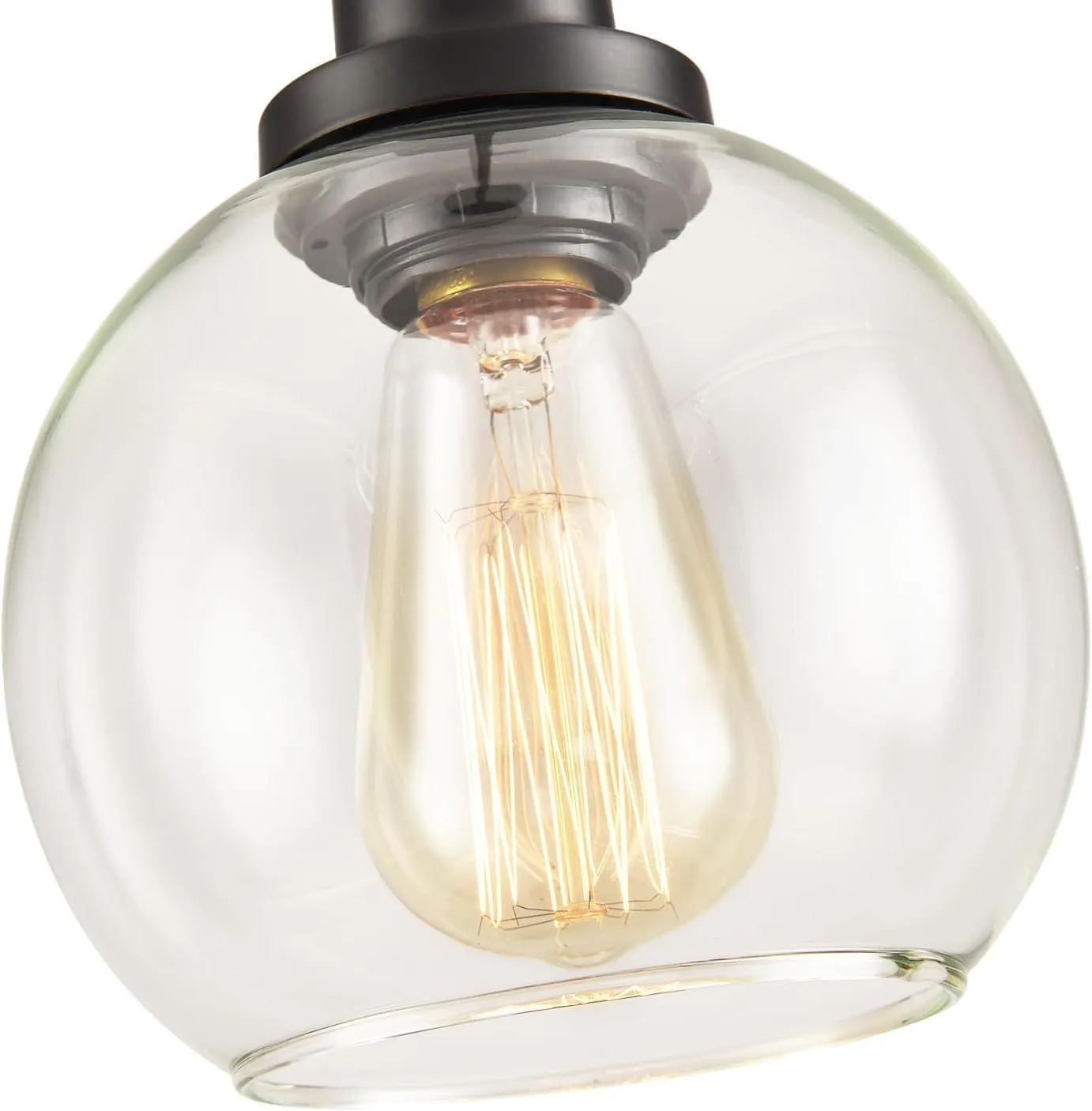 Pendant Lamp with Glass Shade, Modern Antique Brass Pendant Lights,Hanging Light Vintage Glass Shade, Island Light Pendant Light Fixture for Bedroom Living Room Kitchen