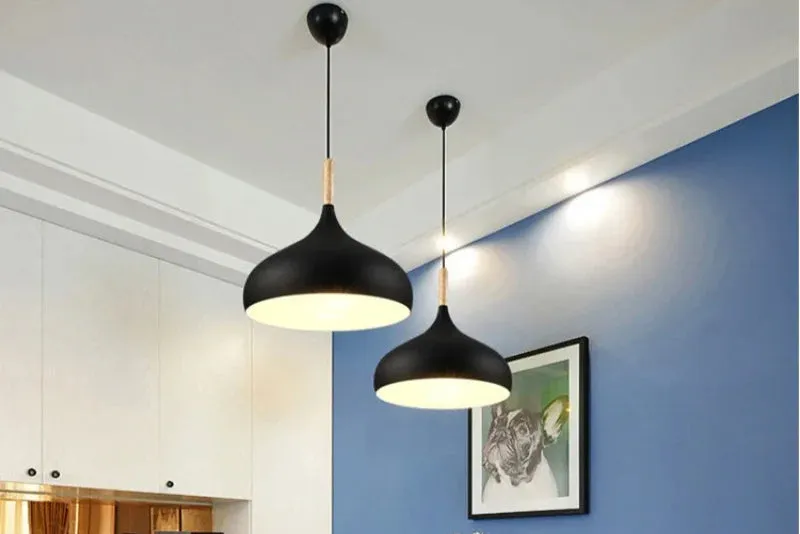 Pendant Light – Nordic Wooden Accent for Modern Interiors
