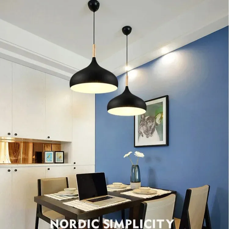 Pendant Light – Nordic Wooden Accent for Modern Interiors