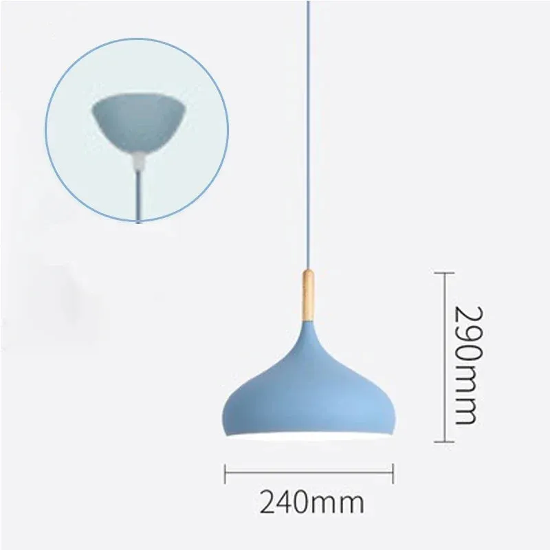 Pendant Light – Nordic Wooden Accent for Modern Interiors