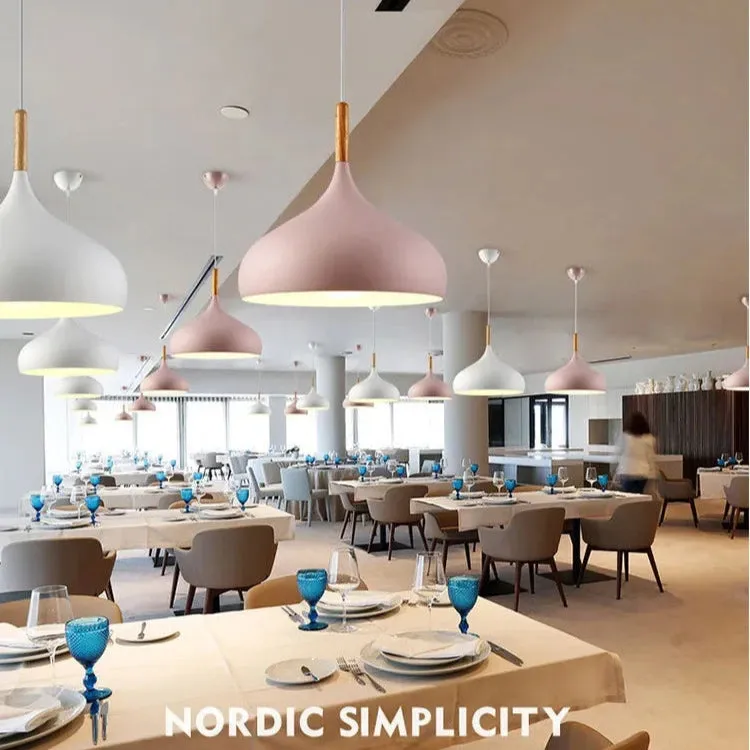 Pendant Light – Nordic Wooden Accent for Modern Interiors