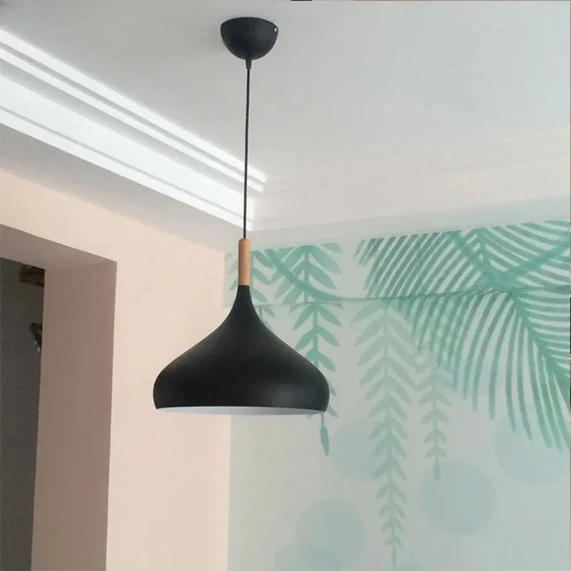 Pendant Light – Nordic Wooden Accent for Modern Interiors