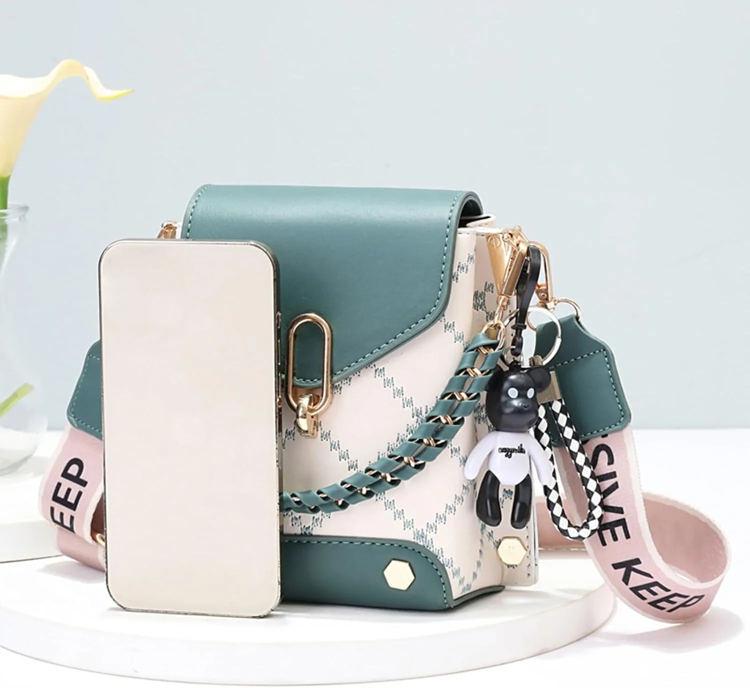 Phone Bag Trendy Mini Shoulder | Small Compact Cross-Body Purse With Adjustable Strap – Stylish Lightweight Wallet For Women