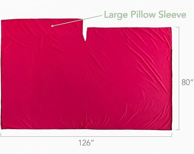 Pike Trail Sleeping Bag Liner – Travel and Camping Sheet, Lightweight and Compact Insert with Full Length Zipper and Guarantee
