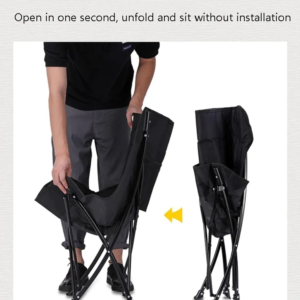 POCHY Luxury Folding Chair Fashionable Folding Chair Outdoor Fishing Chair Camping Chair Strong Bearing Capacity Foldable Home Recliner Folding Chair Comfortable