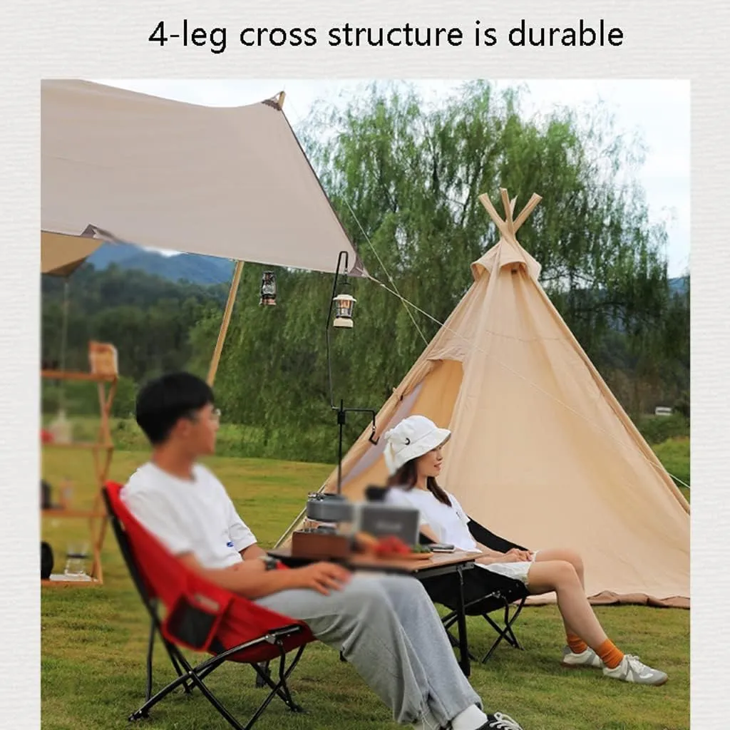 POCHY Luxury Folding Chair Fashionable Folding Chair Outdoor Fishing Chair Camping Chair Strong Bearing Capacity Foldable Home Recliner Folding Chair Comfortable