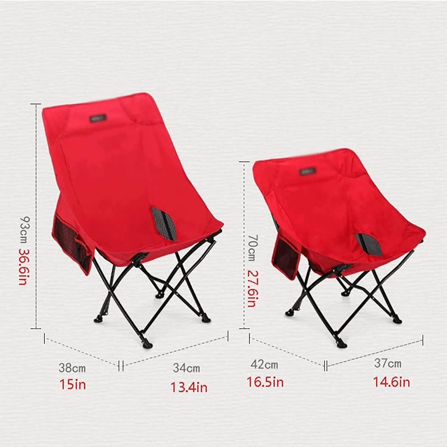POCHY Luxury Folding Chair Fashionable Folding Chair Outdoor Fishing Chair Camping Chair Strong Bearing Capacity Foldable Home Recliner Folding Chair Comfortable