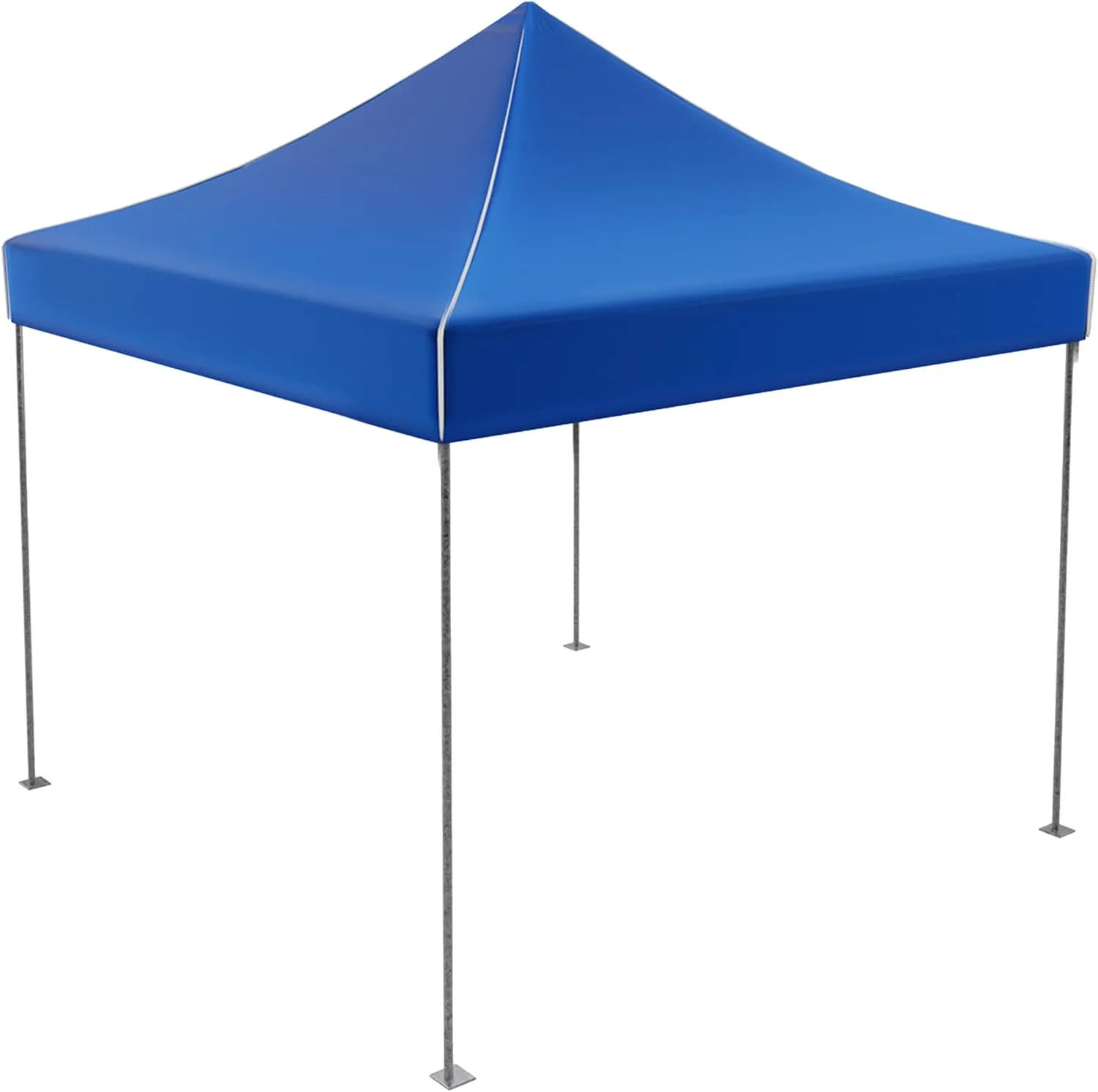 Pop-Up Canopy Set - Set of 2 Water-Resistant Outdoor Party Tents with Instant Set-Up and Portable Carry Bag - 10x10 Sun Shelter by Stalwart (Blue)