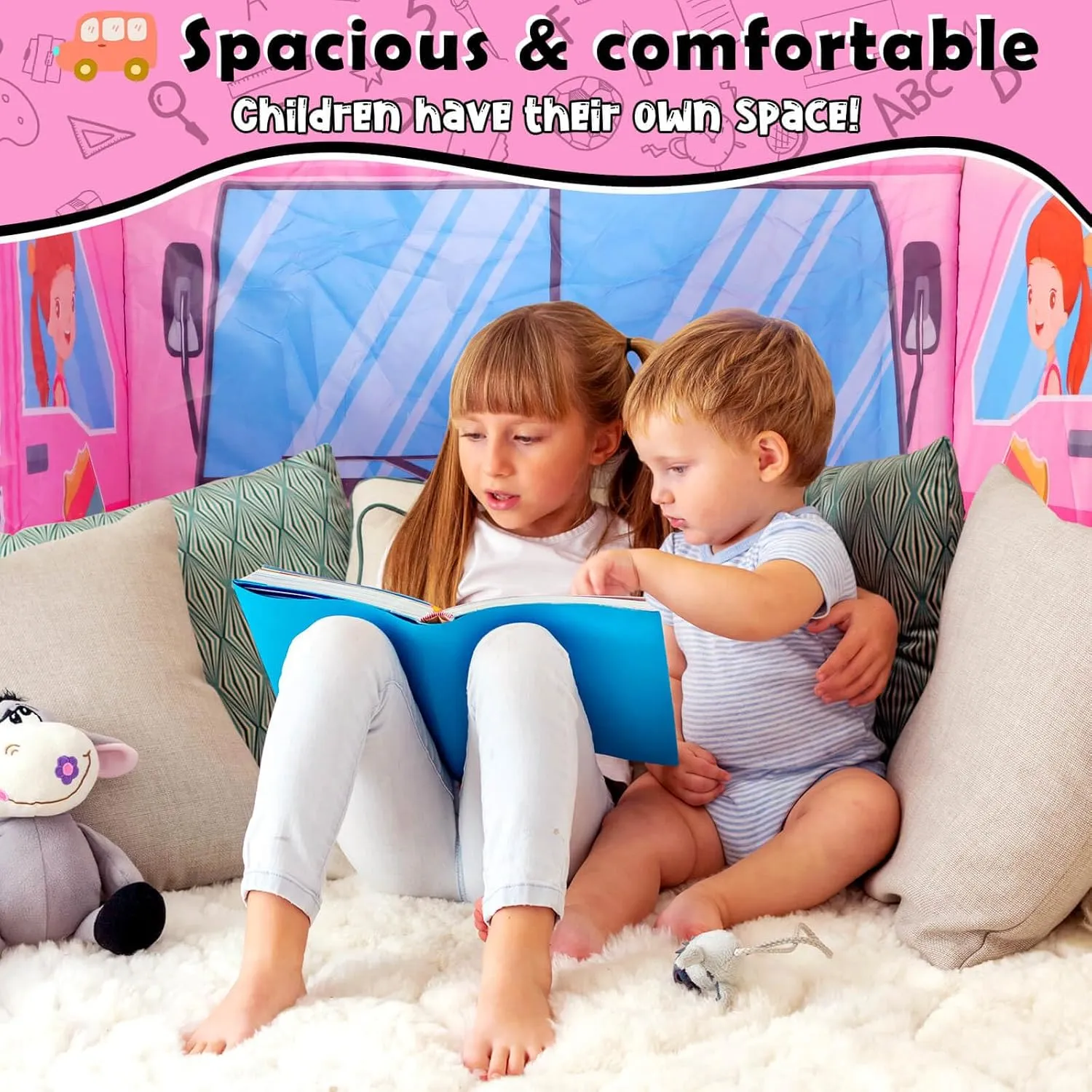 Pop up Play Tent for Kids Aged 1-3 Years Old Boys and Girls : Ice Cream Playhouse Toy Play Tents for Toddlers 3-5 Kids Tent Indoor Outdoor Playhouse Toys for 1   Year Old, Ice Cream