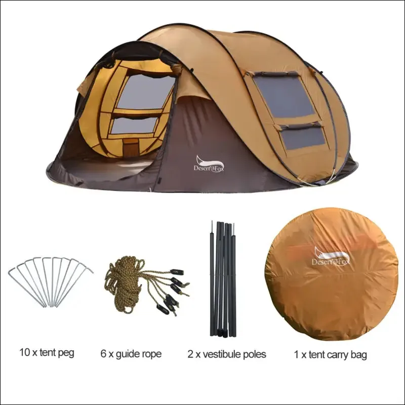 Pop-up tent, 3-4 person outdoor instant setup tent 4 season waterproof tent for hiking, camping,