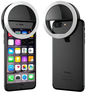 Portable 36-LED Selfie Ring Light with 3 Brightness Modes – Soft White Lighting for Phones, Cameras, and Video Shoots (Random Color)