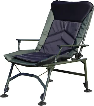 Portable Adjustable backrest Folding Recliner, Green and Black Color Scheme - Perfect for Indoor and Outdoor Camping, Beach, Hiking, Fishing