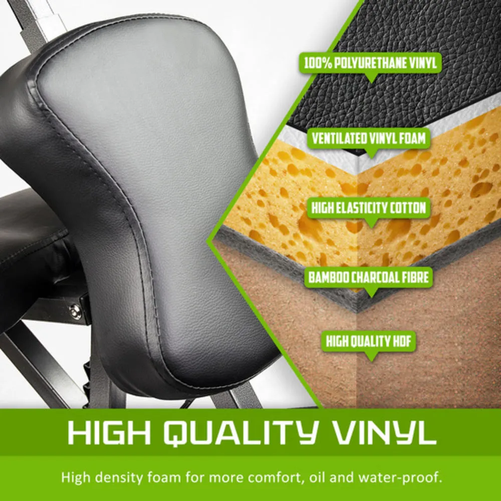 Portable Beauty Massage Chair Table Therapy Waxing Foldable - Black Aluminium