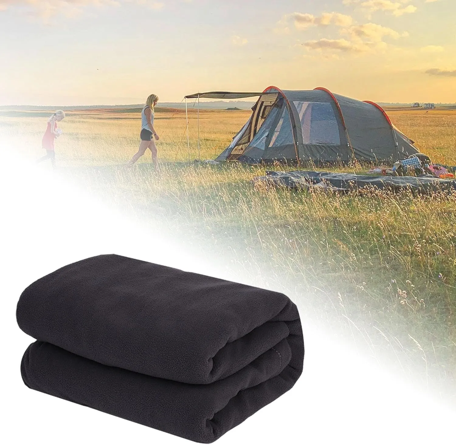 Portable Camping Blanket with Sleeping Bag Liner for Outdoor Adventures