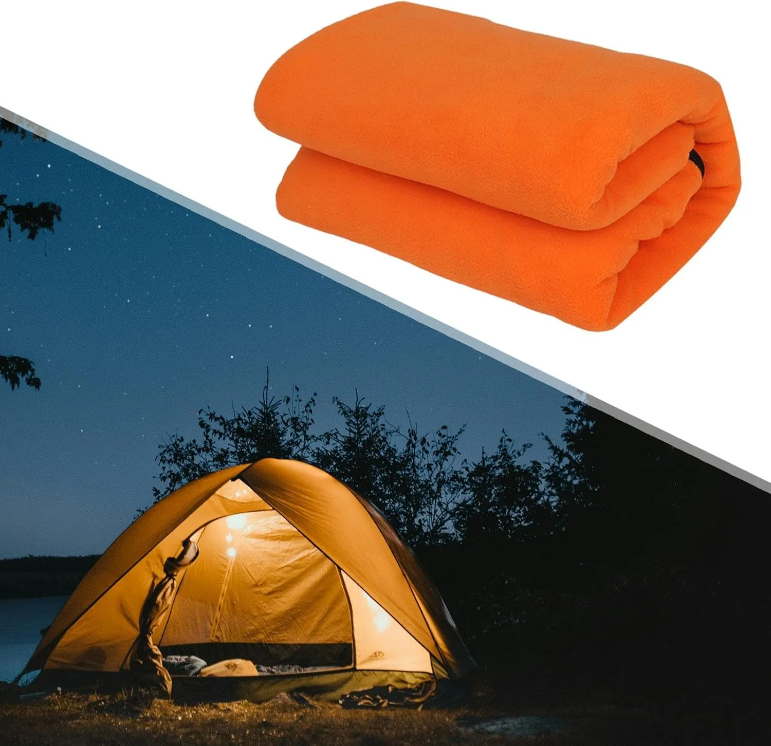 Portable Camping Blanket with Sleeping Bag Liner for Outdoor Adventures