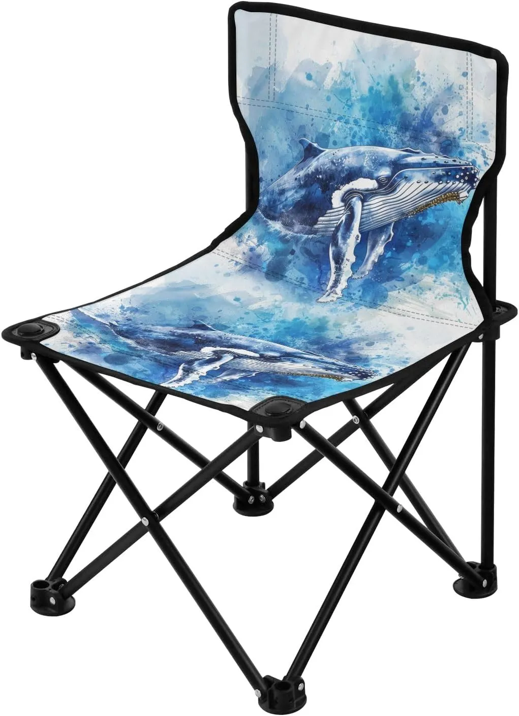 Portable Camping Folding Chairs Foldable Chair Small Humpback Whale Lightweight Backpacking Outdoor Outside Fishing