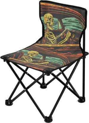 Portable Camping Folding Chairs Foldable Chair Small Skeleton Driving Lightweight Backpacking Outdoor Outside Fishing
