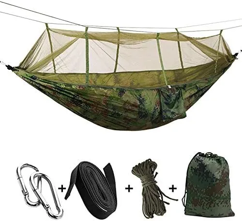 Portable Camping Hammock with Mosquito Net - 5 Colors (Camouflage)