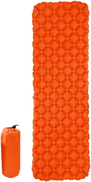 Portable Camping Mat Ultralight Inflatable Mattress TPU Proof Outdoor Tent Travel Folding Bed Sleeping Pad (Color : 03)