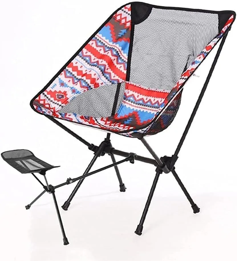Portable Camping Sun Lounger, Hiking Chair, Ultralight Folding Fishing Chair with Carry Bag, 300 Lbs Capacity, Compact for Outdoor Travel, Beach, Picnic