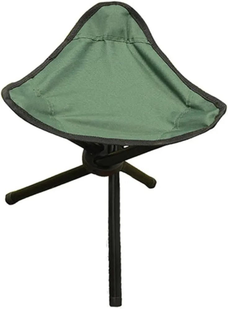 Portable Folding Tripod Stool Three Legged Camping Chair Seat for Fishing Hiking Outdoor Events Lightweight Compact