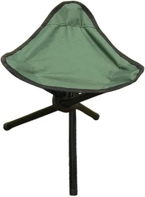 Portable Folding Tripod Stool Three Legged Camping Chair Seat for Fishing Hiking Outdoor Events Lightweight Compact