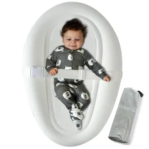 Portable Inflatable Baby Changing Pad, Waterproof & Wipeable Skin-Friendly, Include Storage Bag Easy to Carry,Travel,Suitable for a Variety of Scenarios, TPU Baby Available Material, White