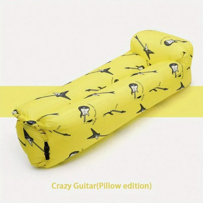Portable Inflatable Sofa Camping Sleeping Pad Mattress Outdoor Air Cushion Beach Mat Folding Bed Waterproof For Travel Hiking
