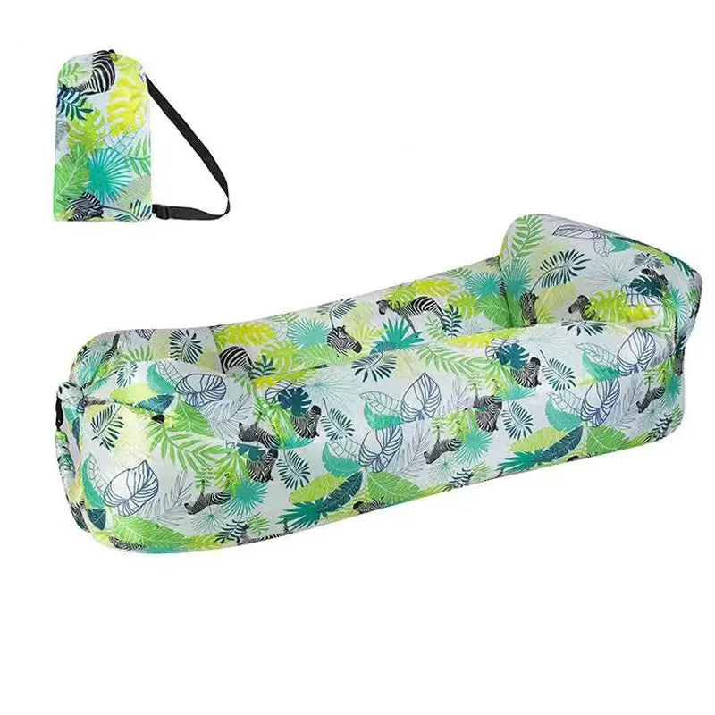 Portable Inflatable Sofa Camping Sleeping Pad Mattress Outdoor Air Cushion Beach Mat Folding Bed Waterproof For Travel Hiking