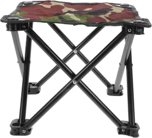 Portable Mini Folding Stool Camouflage Pattern Lightweight Outdoor Chair for Fishing Camping Hiking Gardening and Traveling Compact and Durable Design for Versatile Use