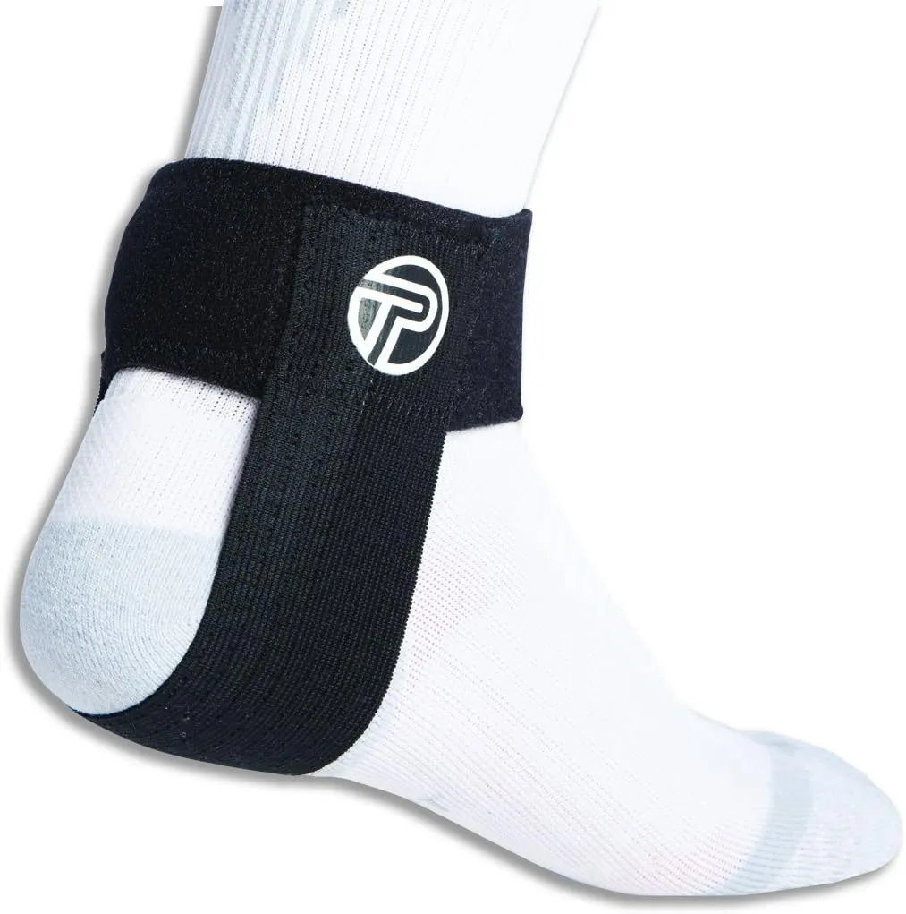 Pro-Tec Athletics Premium Achilles Tendon Support, Helps with Achilles Tendonitis Relief, Compression Pad for Achilles Stabilization, Adjustable Strap, Heel Lift reduces strain, For Men and Women